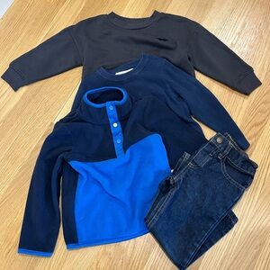 U.S. Polo 3T jeans + 3 tops